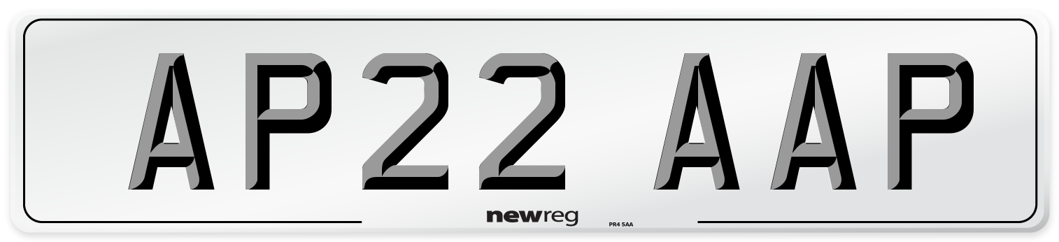 AP22 AAP Number Plate from New Reg